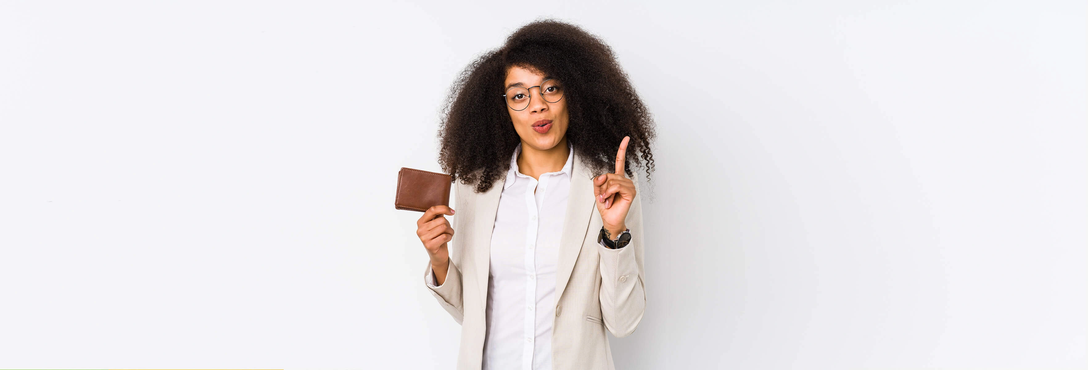 woman holding wallet