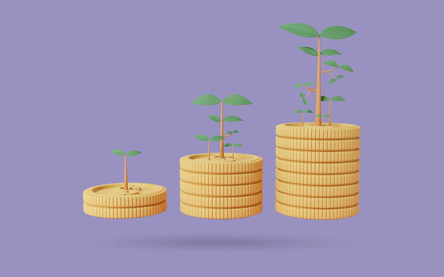 coins with plants 