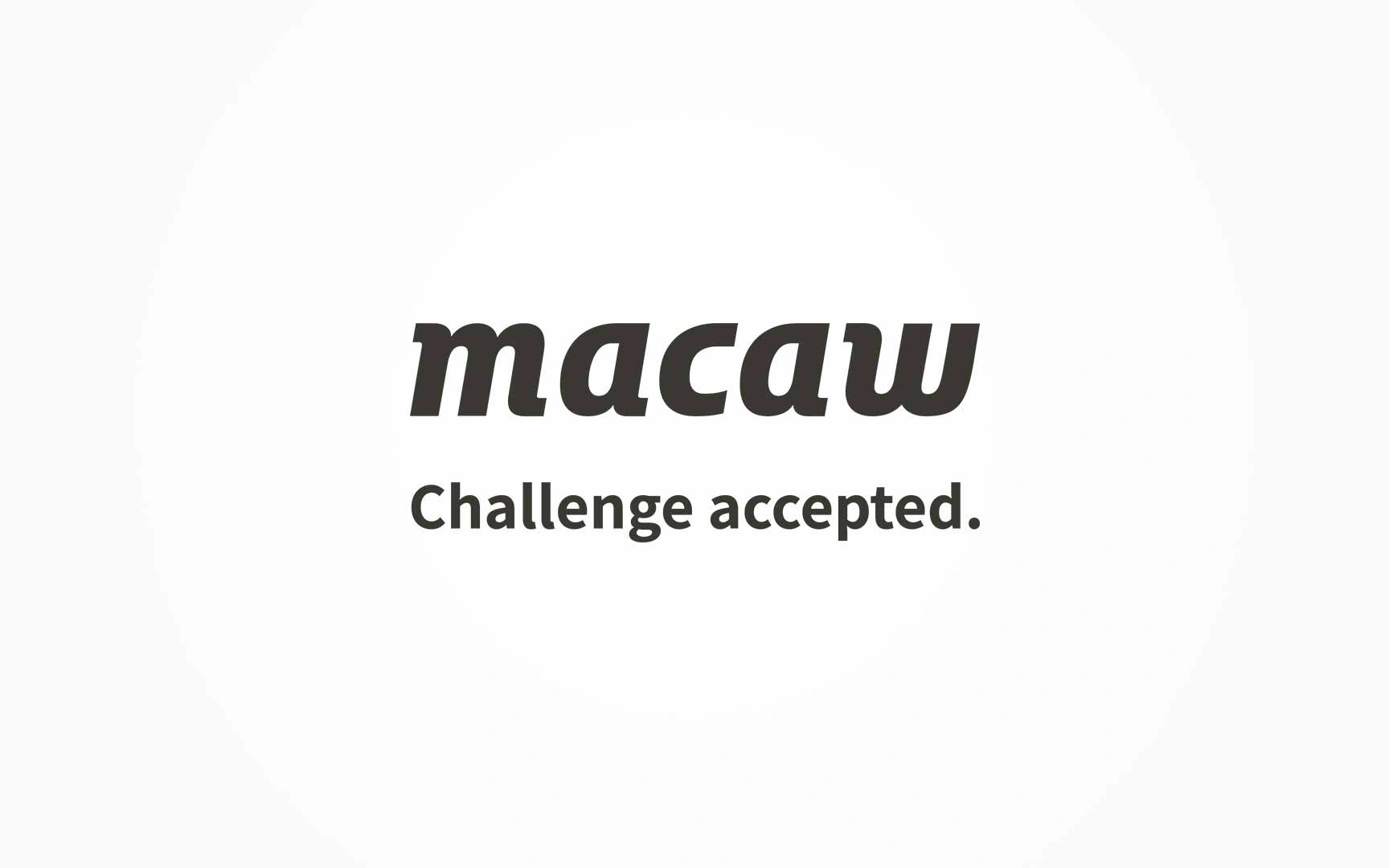 News card image showing Macaw logo