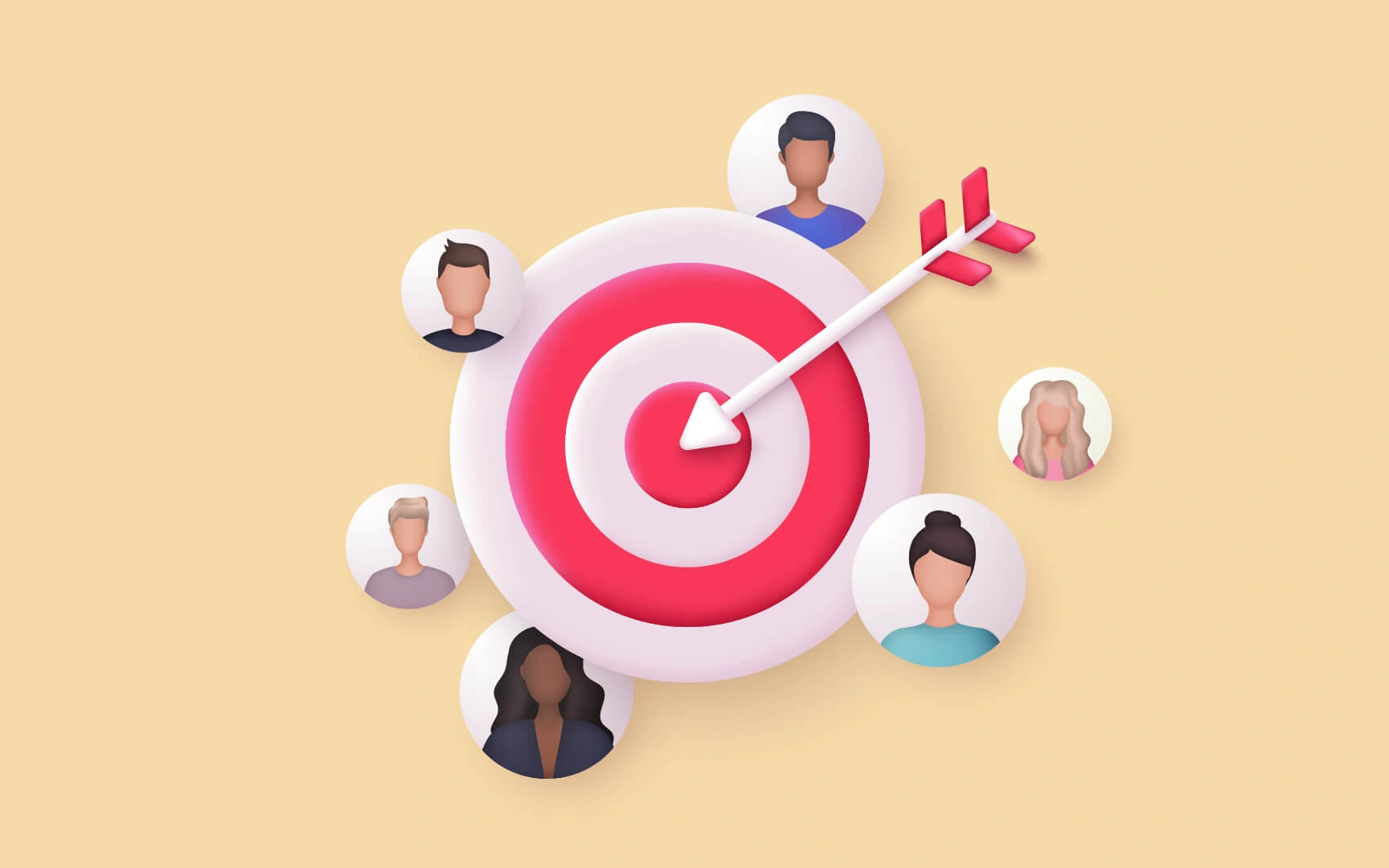 target with arrow 