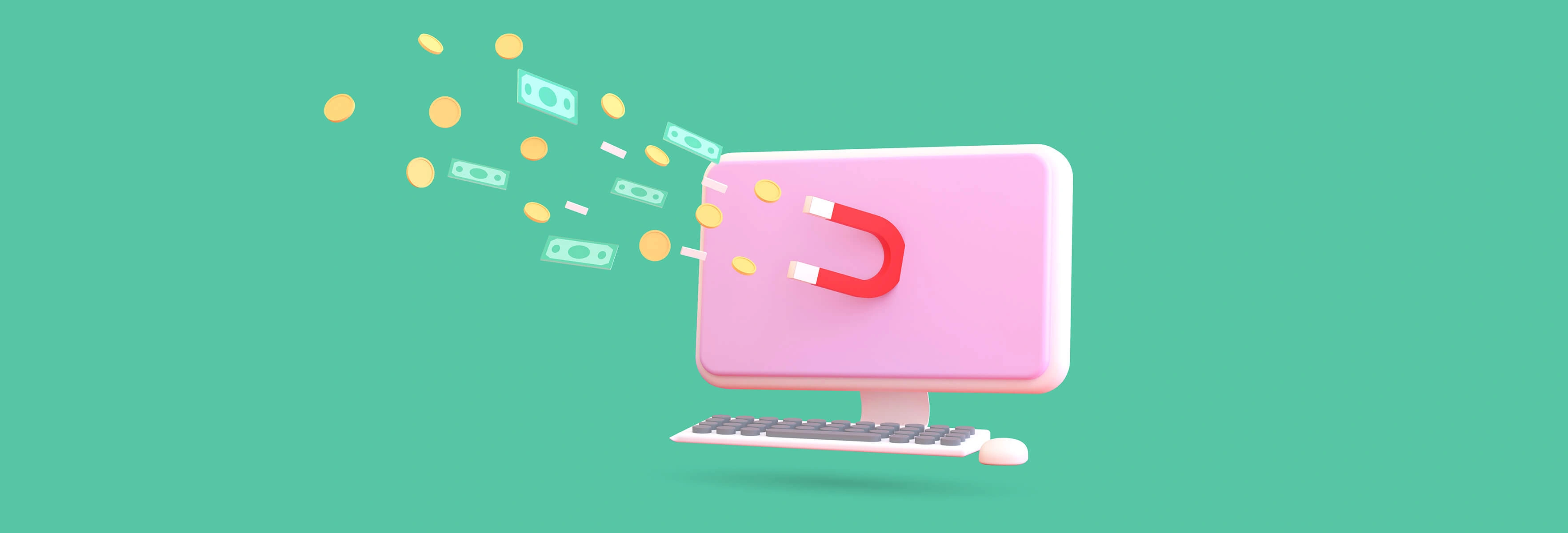 computer and money