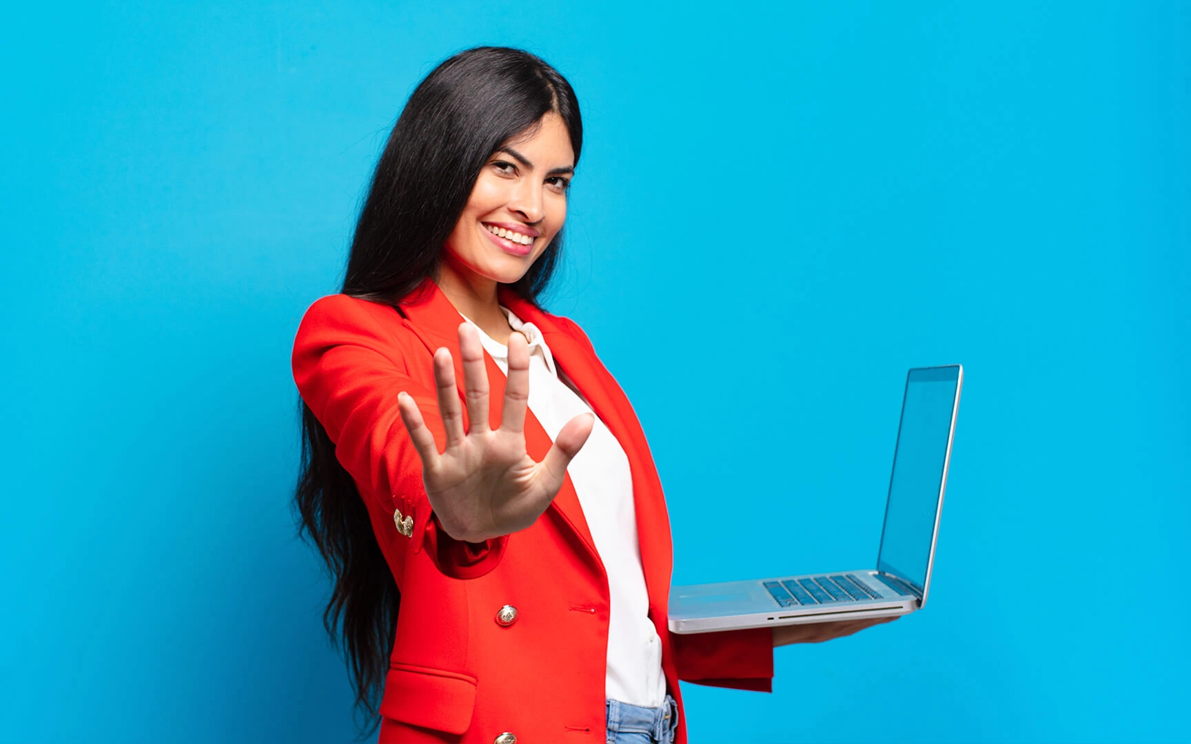 Lady with laptop
