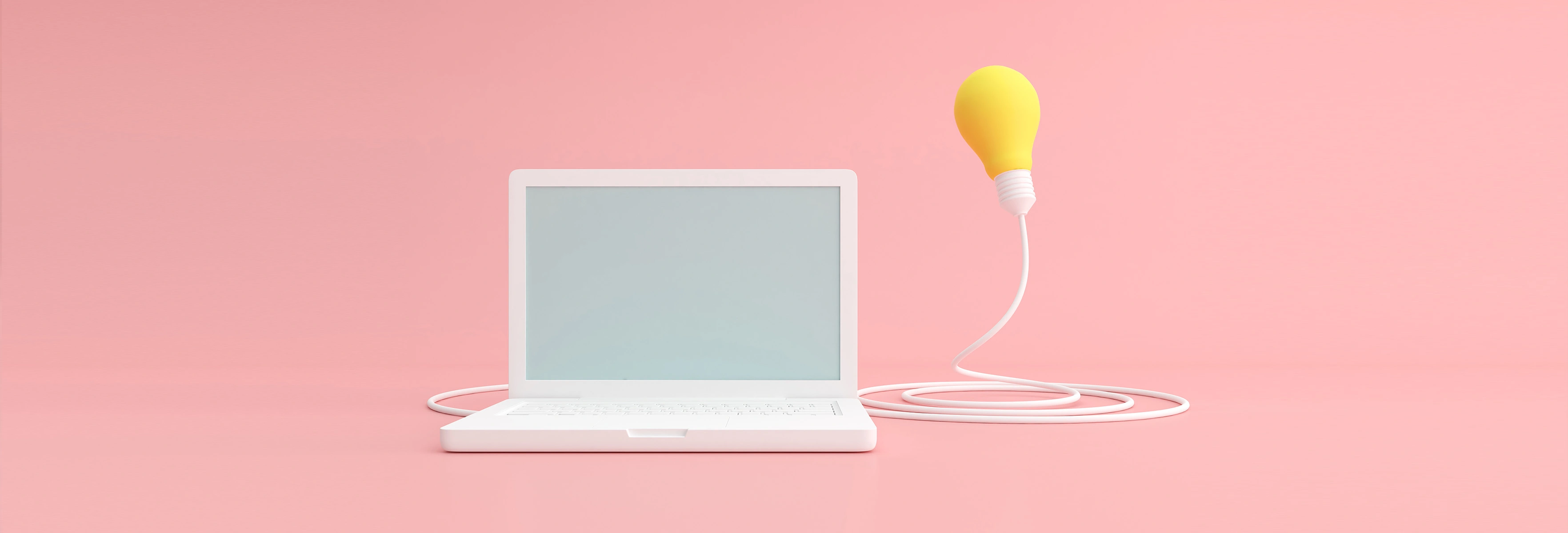 laptop with a lamp