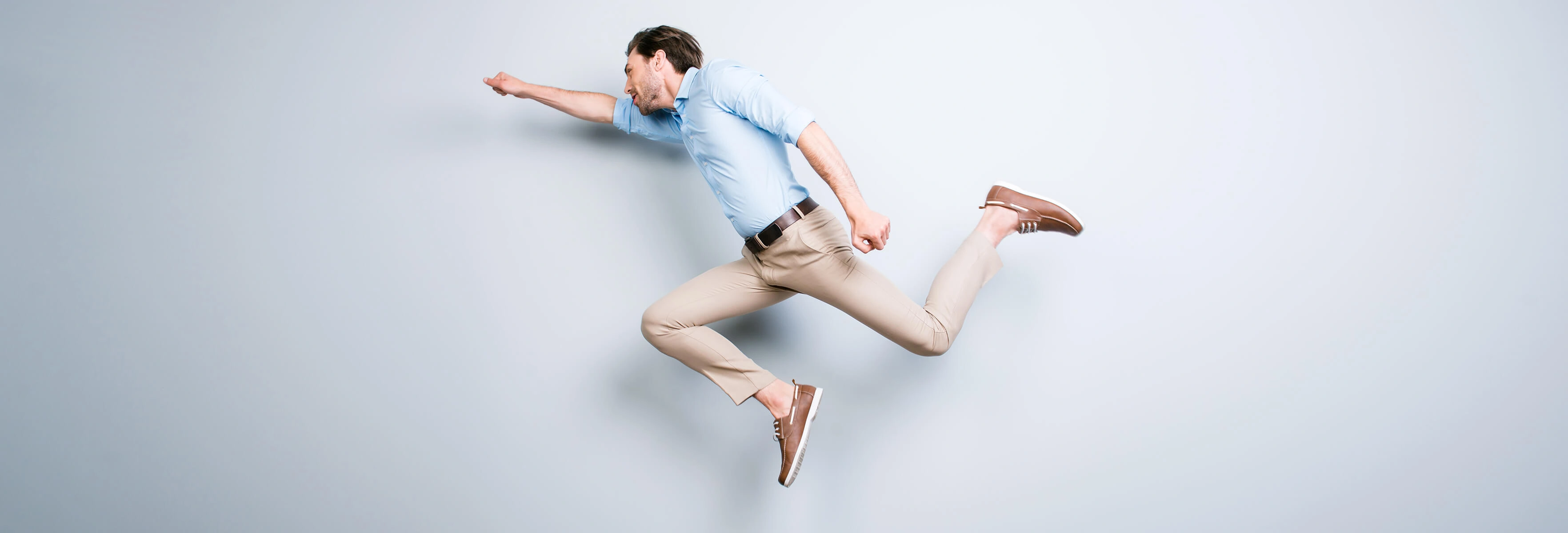person superhero pose