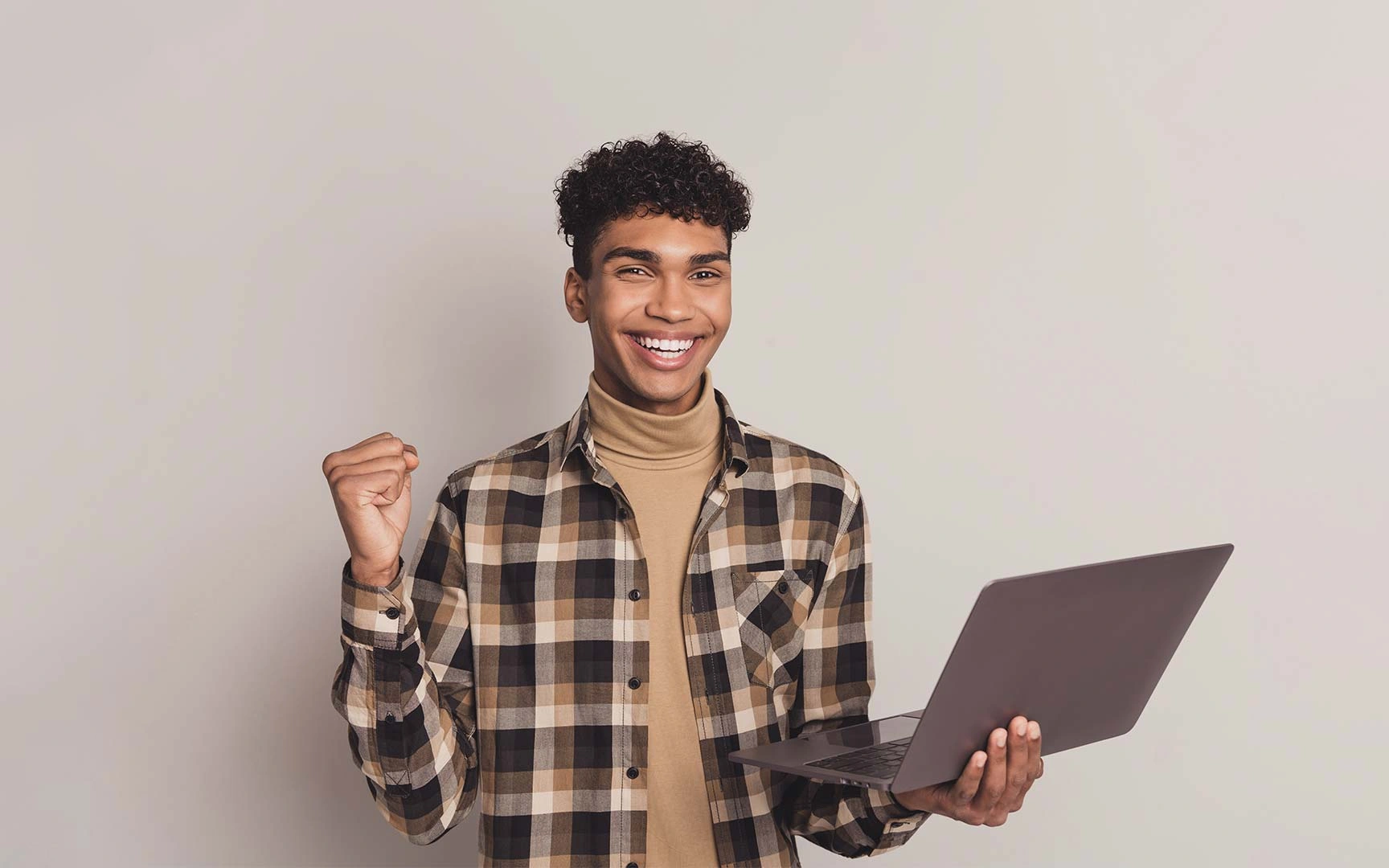 person with laptop