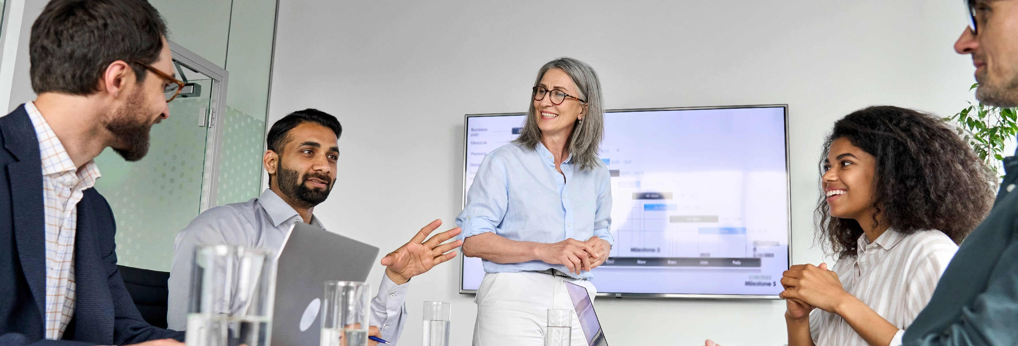 people in a meeting