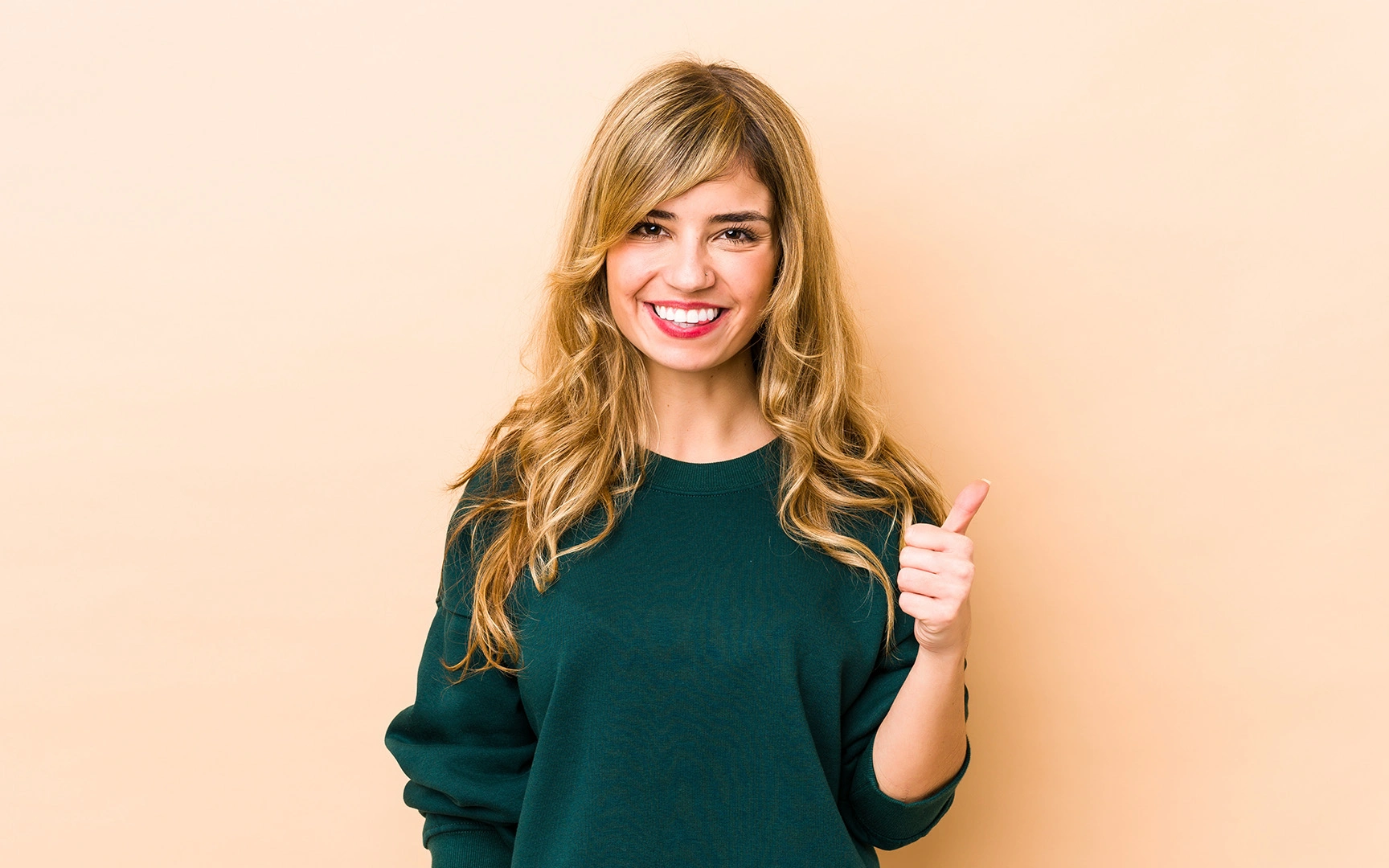 young woman smiling
