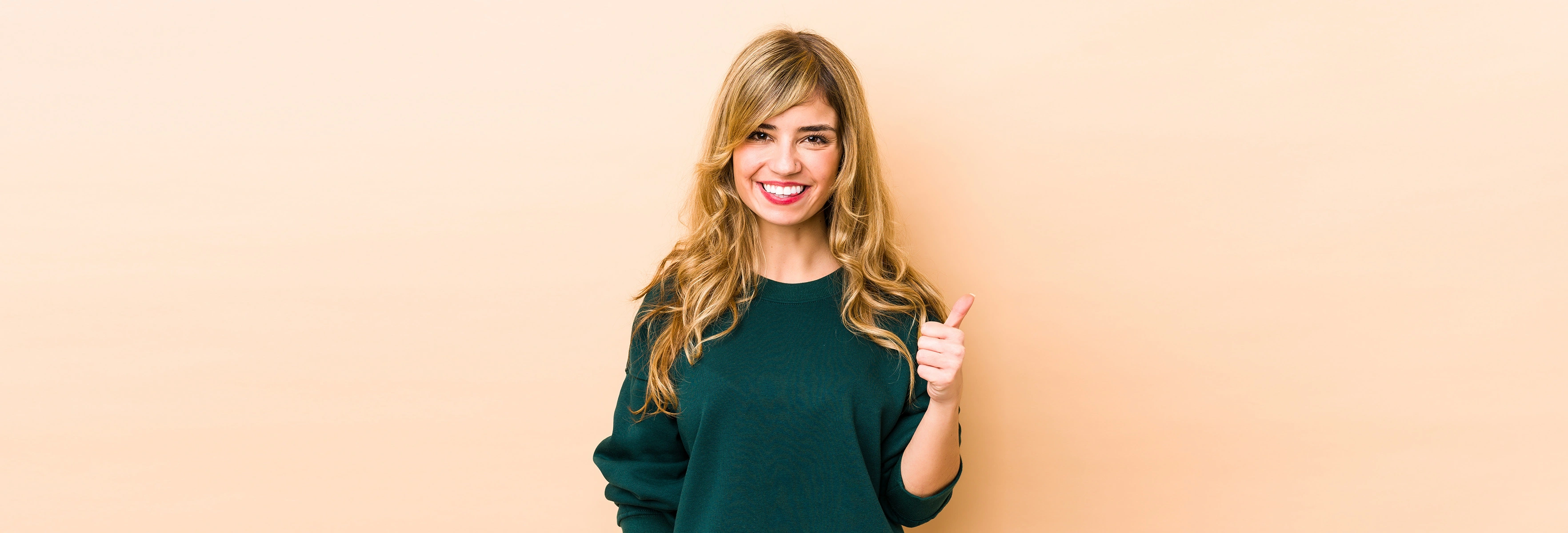 young woman smiling