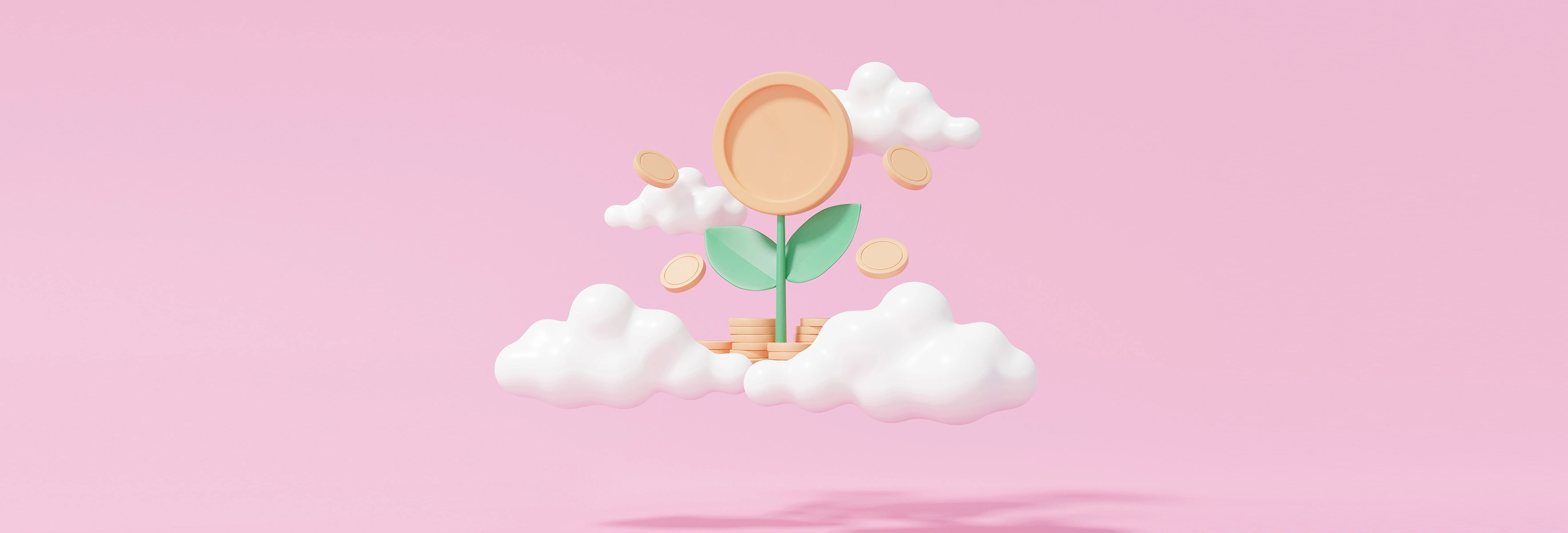 Coins in the clouds