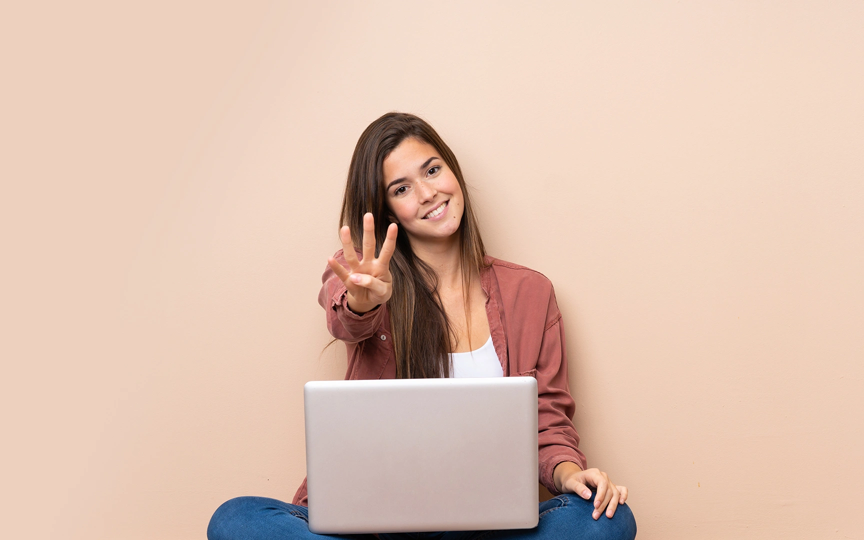 Woman with laptop