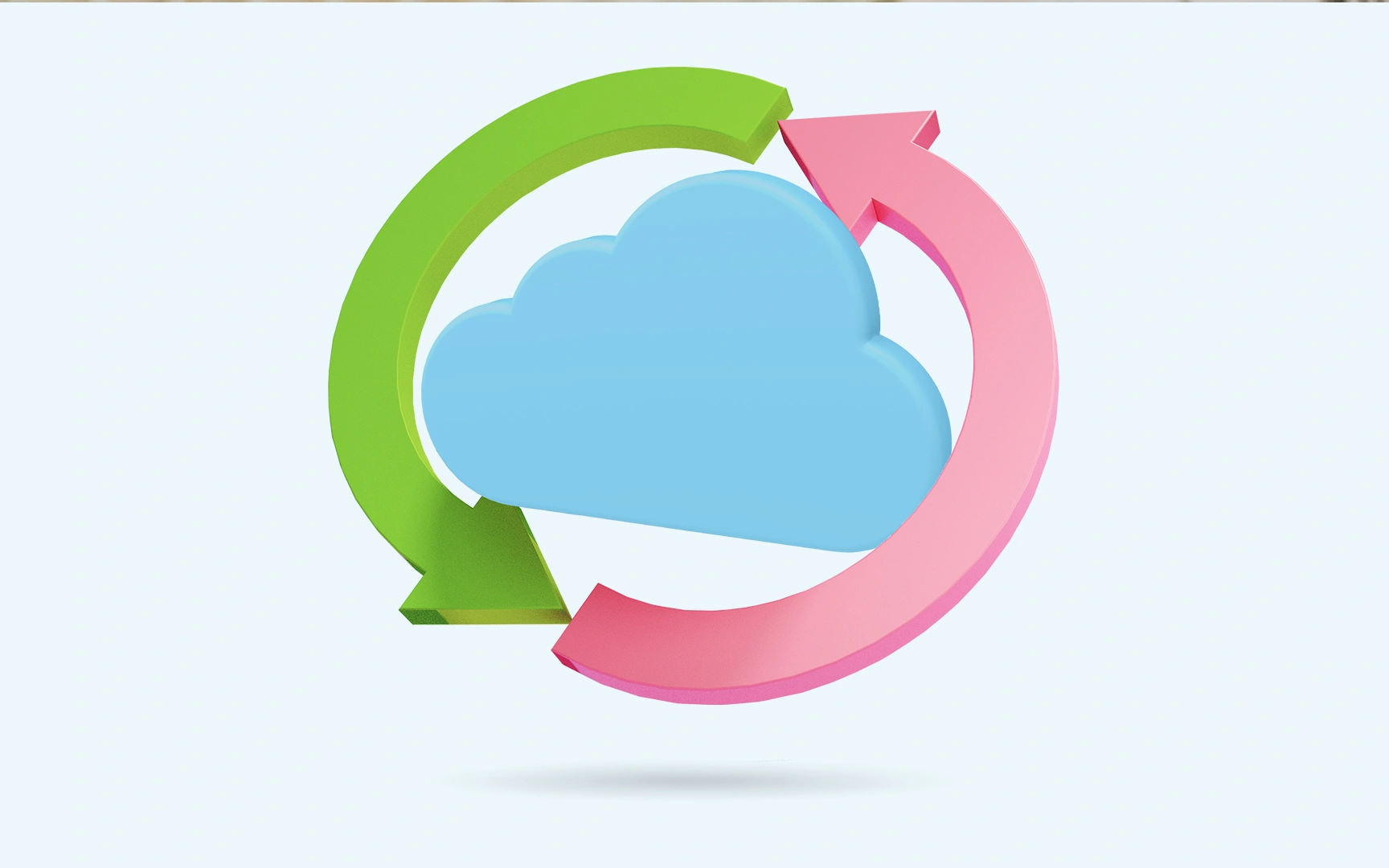 cloud with arrows