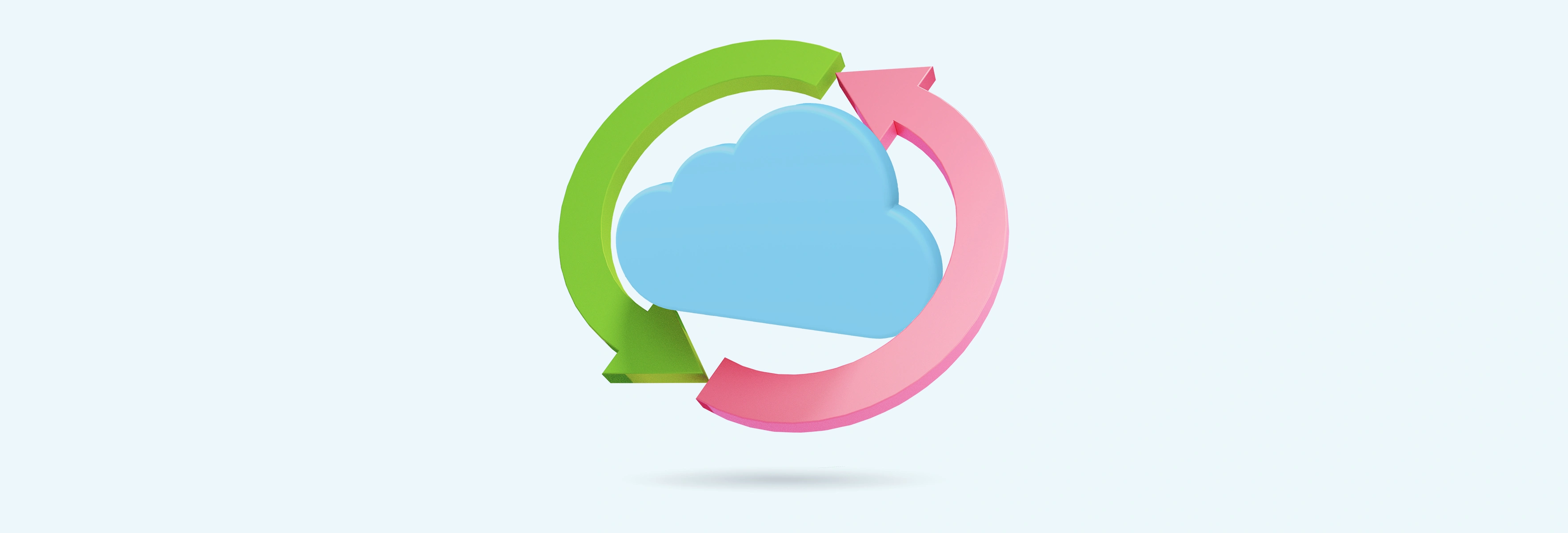 cloud with arrows