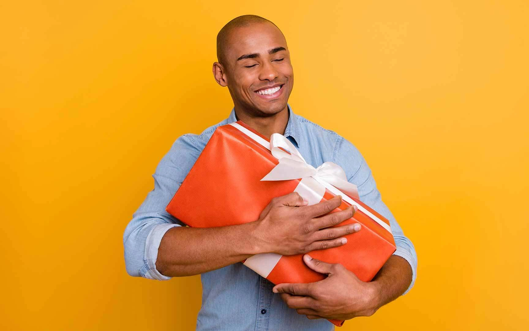 person with gift