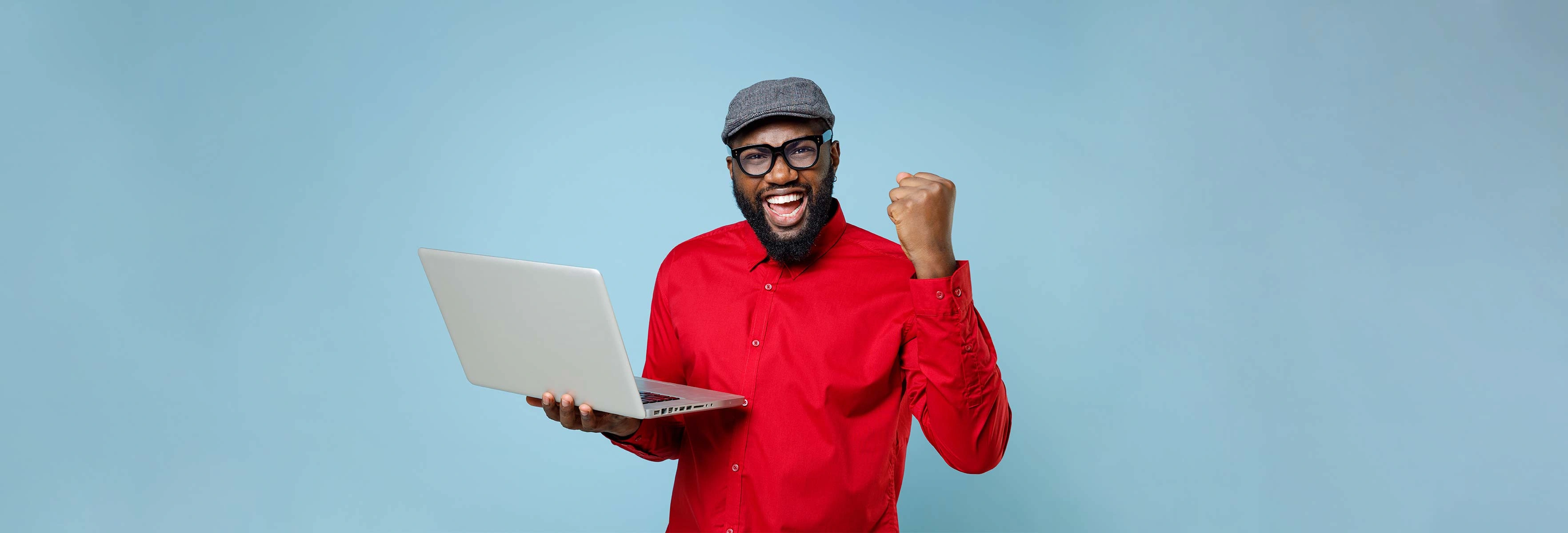 person with laptop