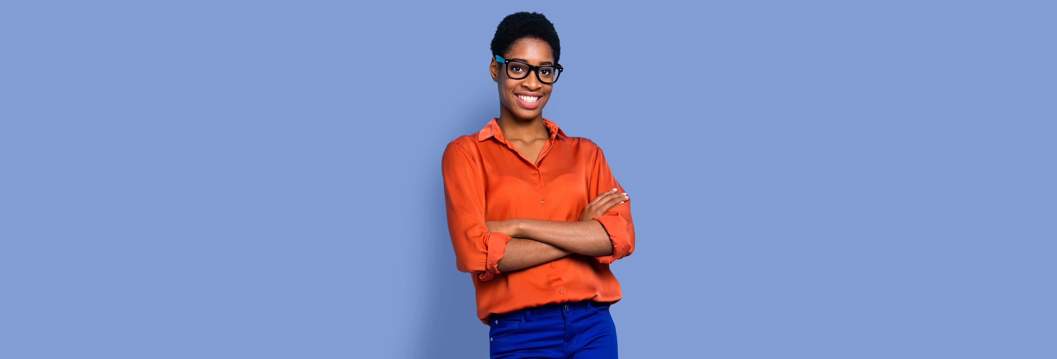 woman smiling