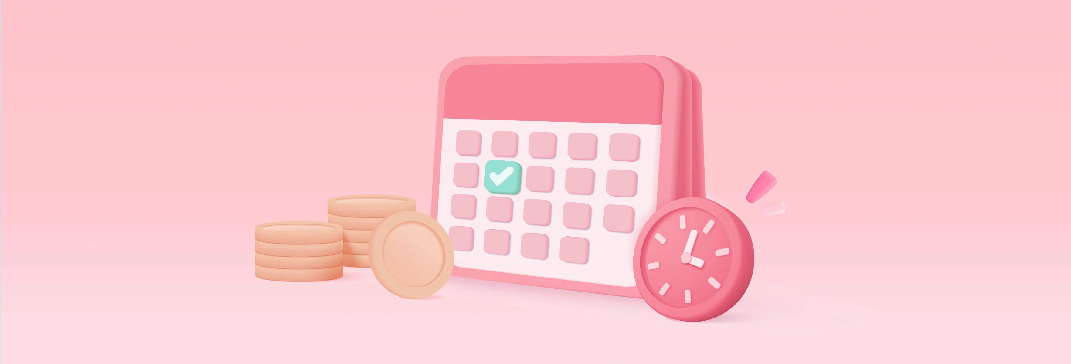 calendar and coins
