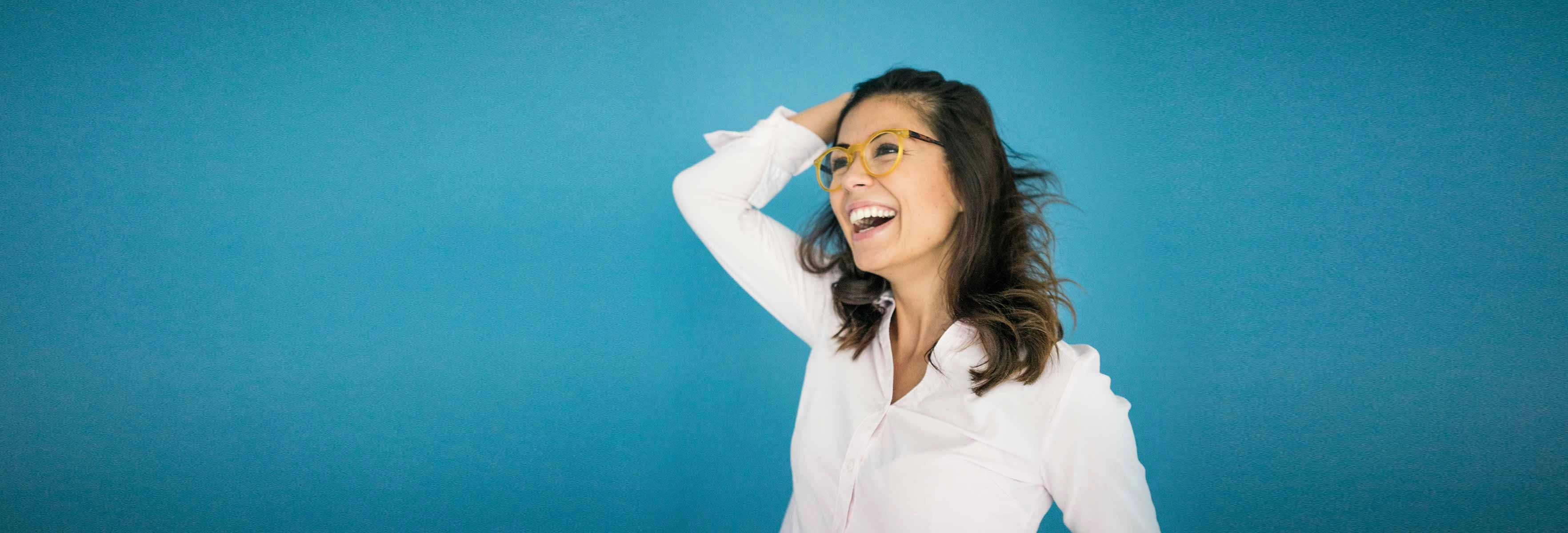 Woman smiling