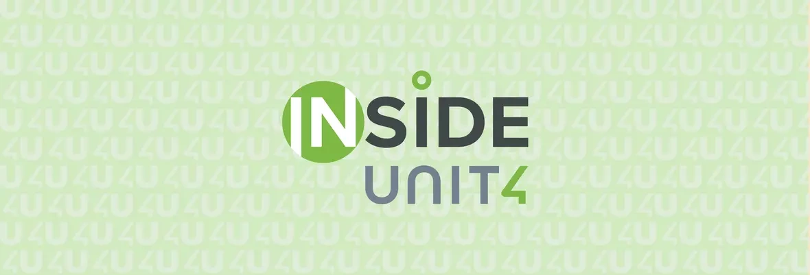 "Inside Unit4" text centered on a green background