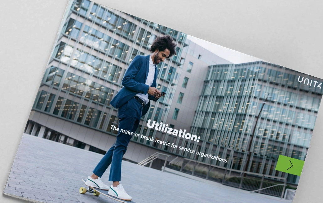 Cover image for eBook on utilization in the Professional Services sector