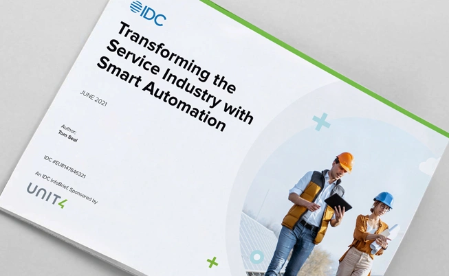 Cover image for IDC InfoBrief “Transforming the Service Industry with Smart Automation”