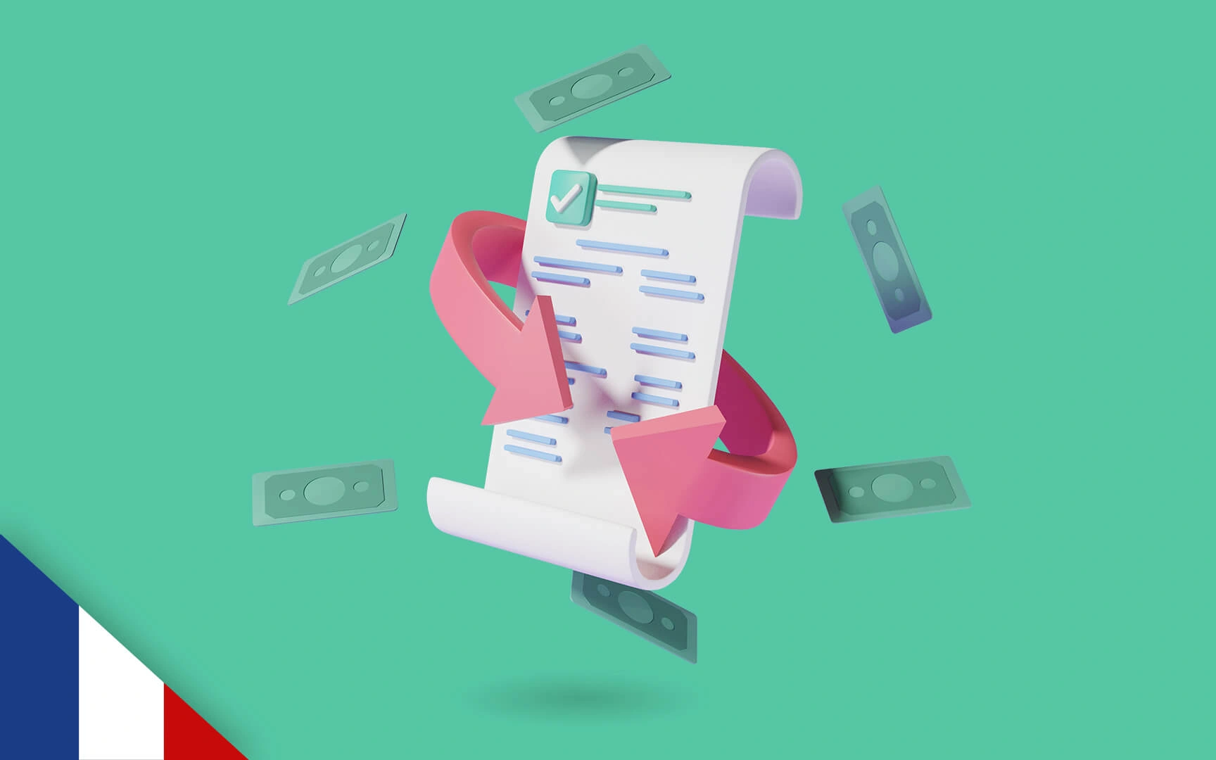 3D image of an e-invoice