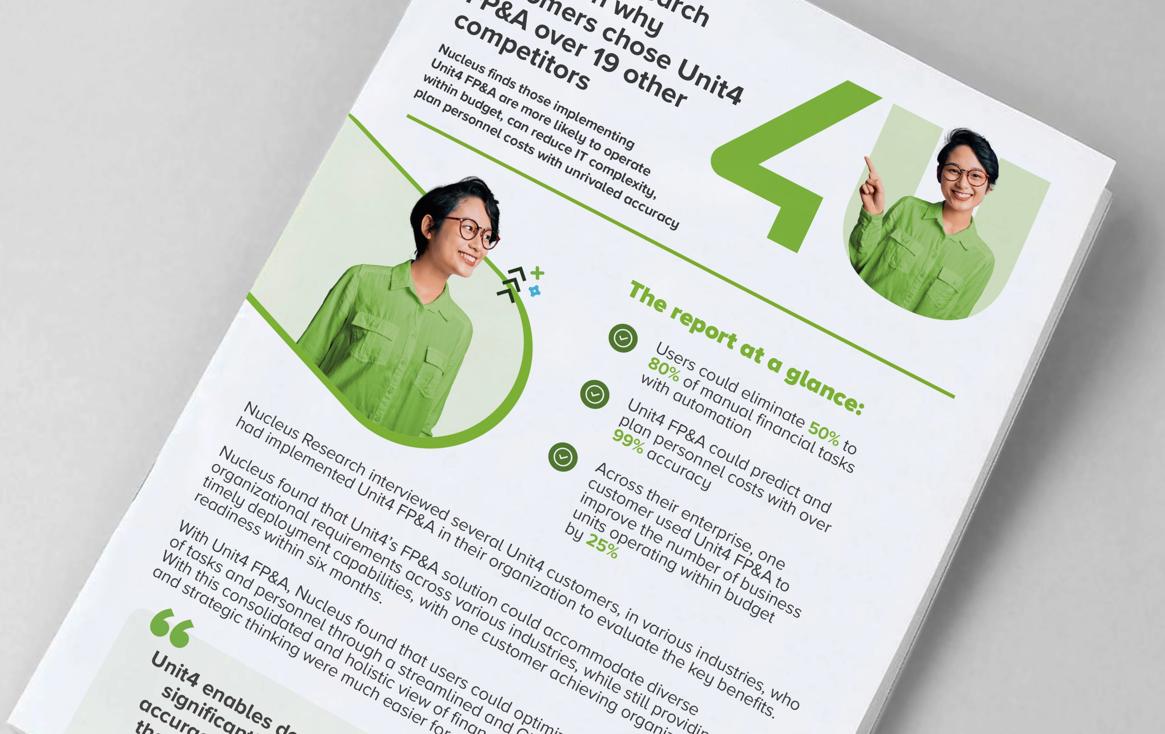 Click here to download the infographic “The Value of Unit4 FP&A”