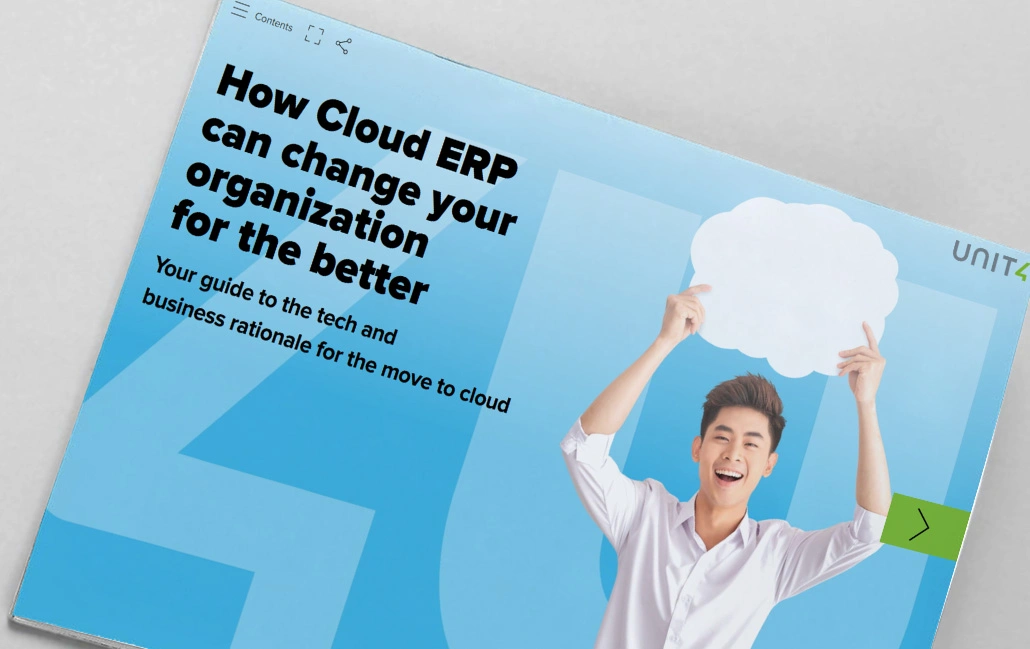 Cover image for eBook about cloud ERP and digital transformation