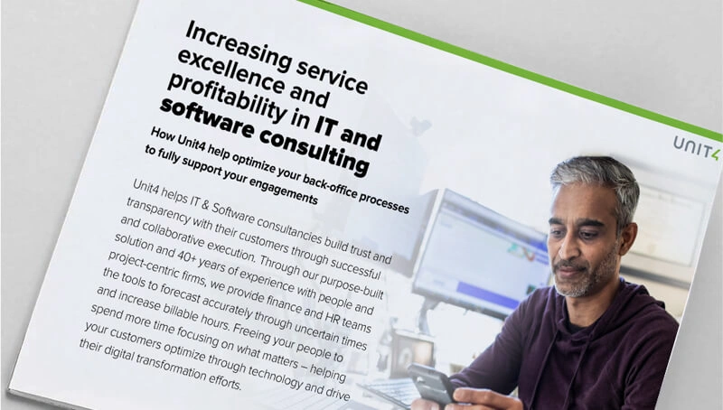 Cover image for eBook: "Increase service excellence and profitability in IT & software consulting"