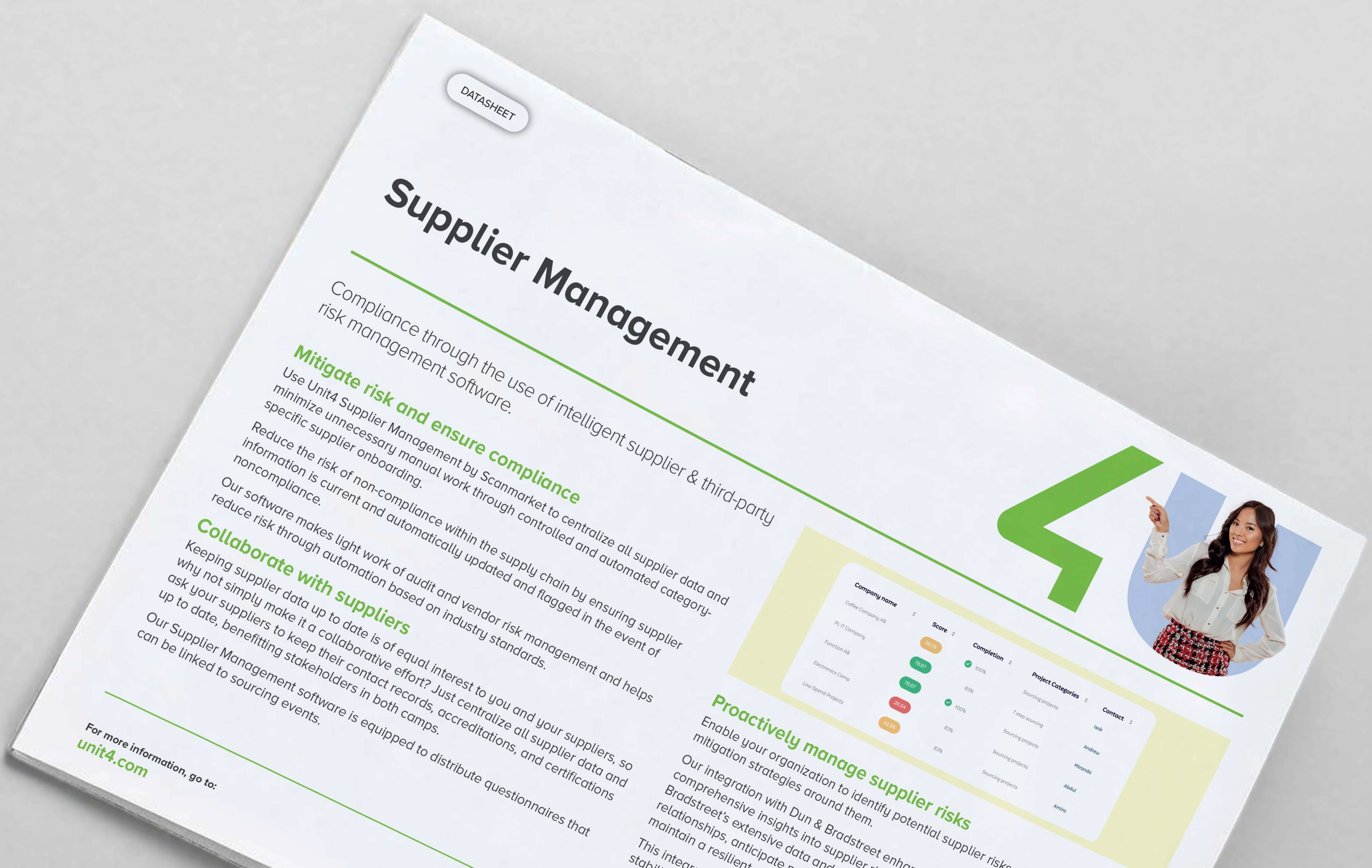 Click here to read our datasheet about Unit4 Supplier Management by Scanmarket