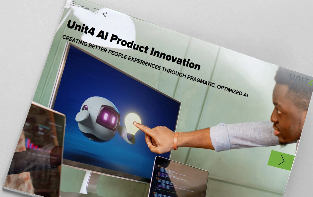 Click here to read our eBook: “Unit4 AI product innovation”