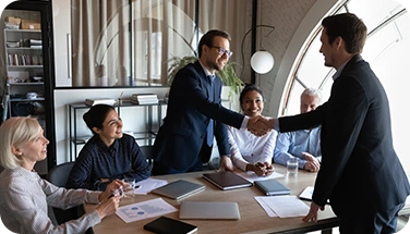 people in a meeting